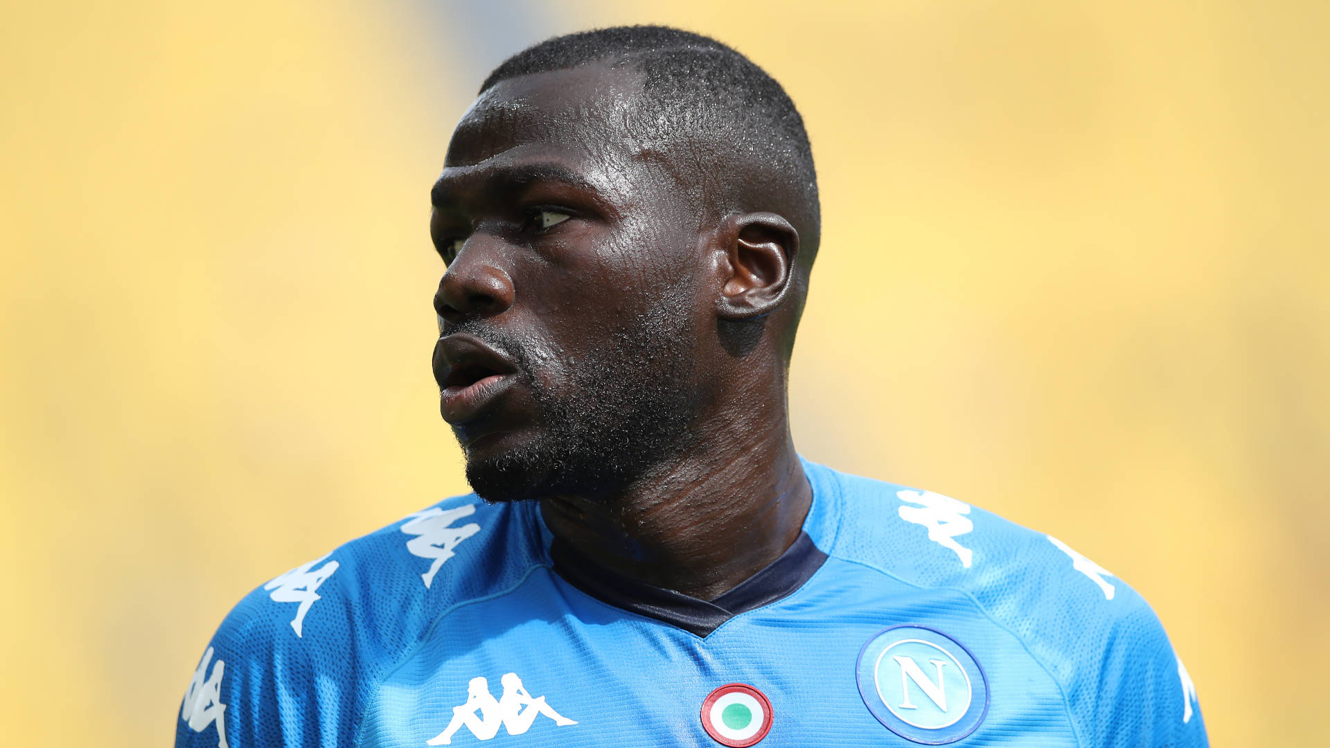 Kalidou Koulibaly Yellow Background Background