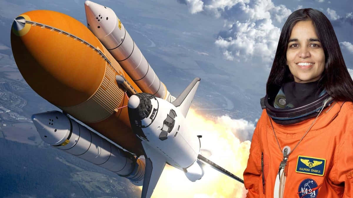 Kalpana Chawla Space Shuttle Launch Background