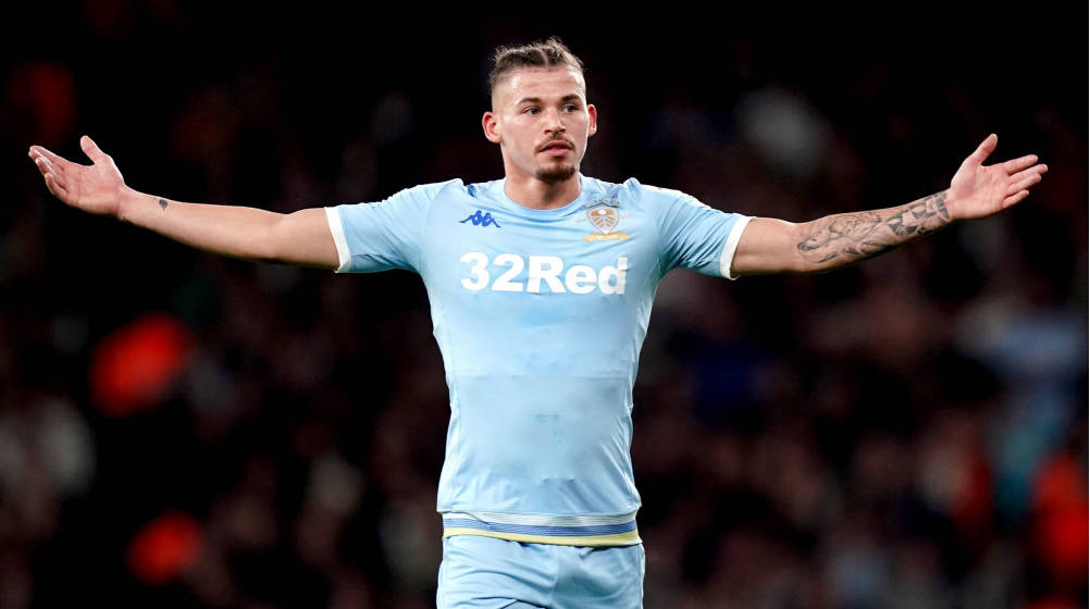 Kalvin Phillips Light Blue Shirt Background