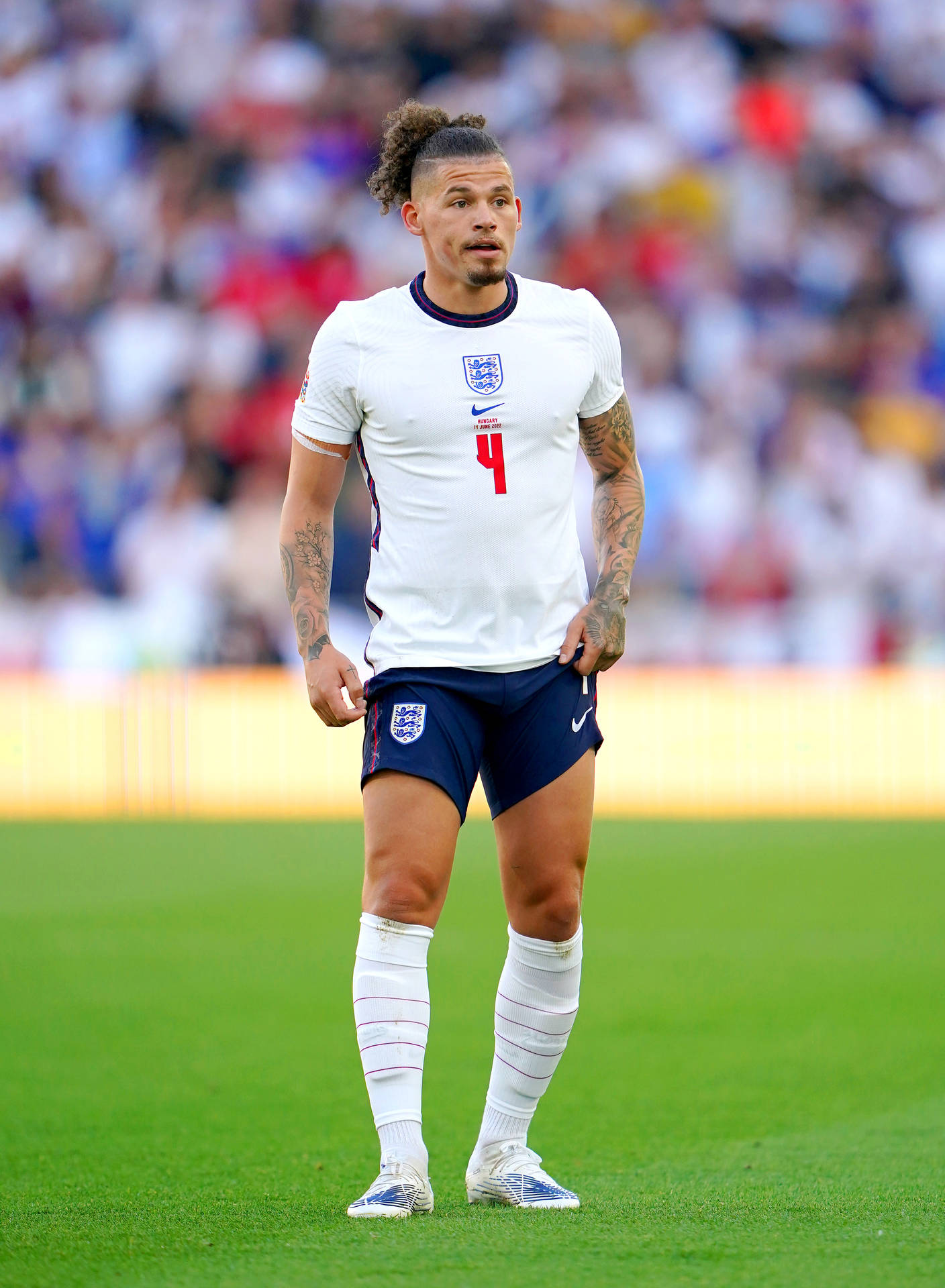 Kalvin Phillips Pulling Up Shorts Background