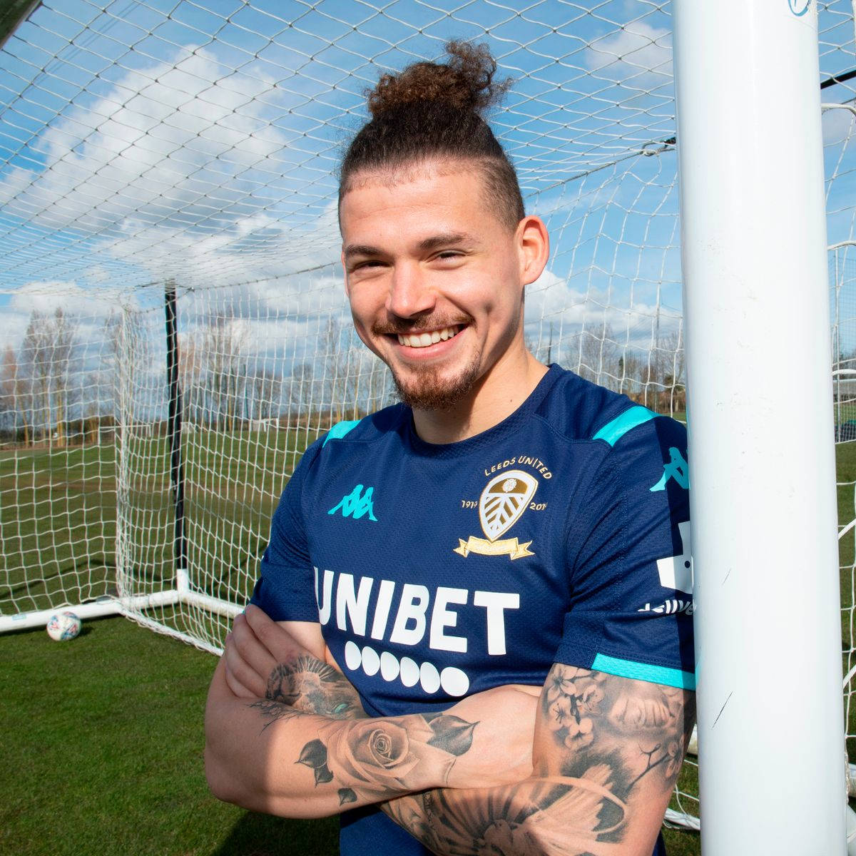 Kalvin Phillips Sporting A Unibet Shirt Background