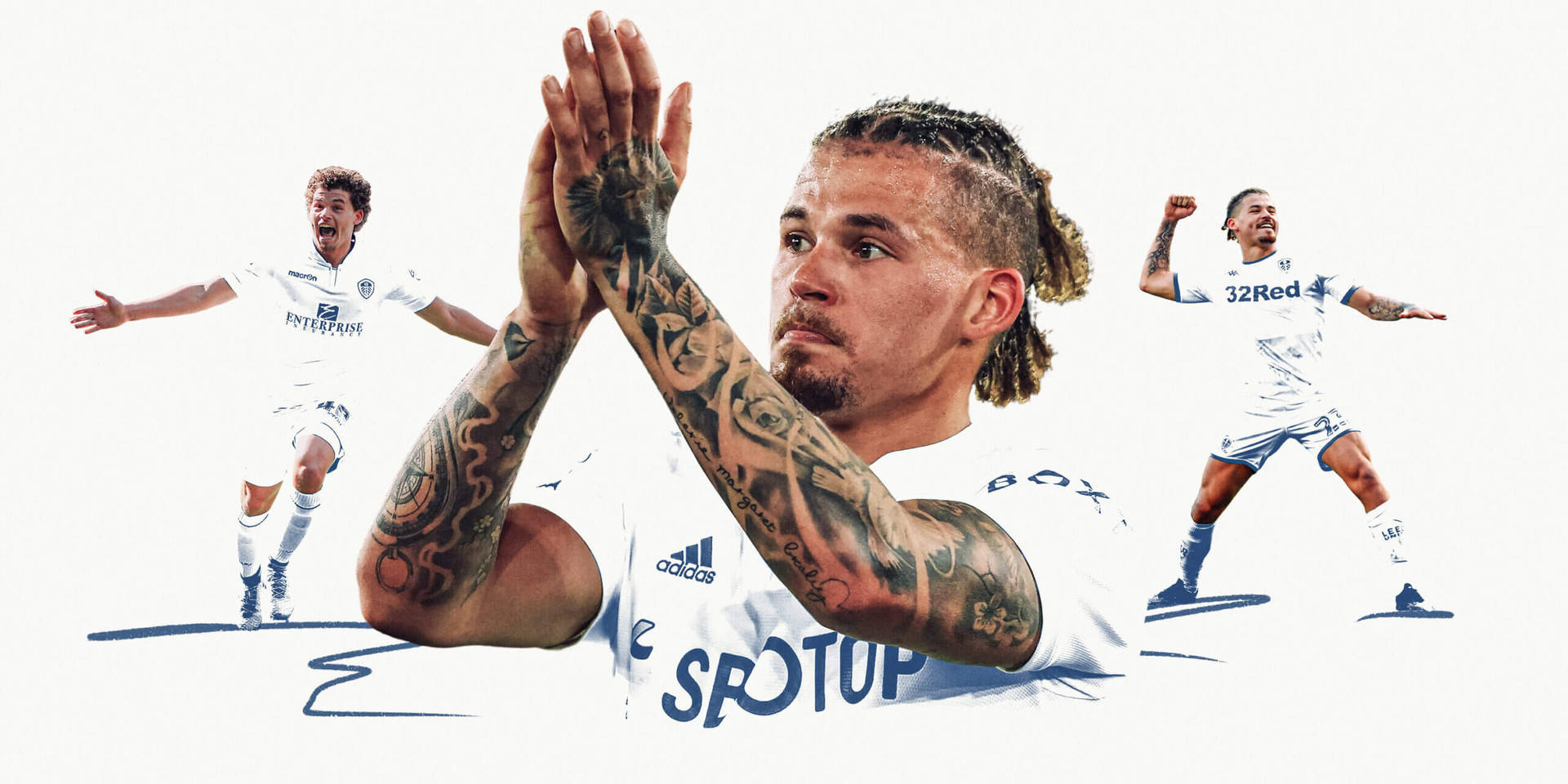 Kalvin Phillips White Background Clapping Background