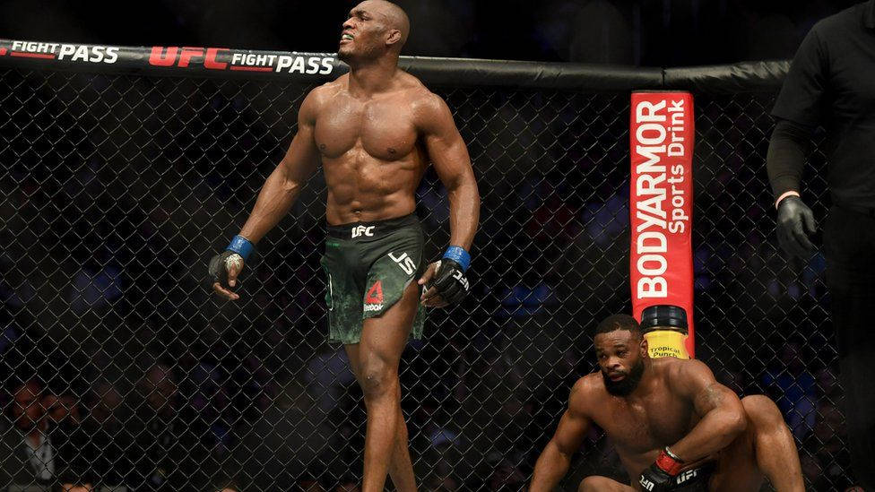 Kamaru Usman Confident Background