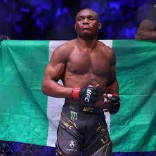 Kamaru Usman Nigeria Flag Background