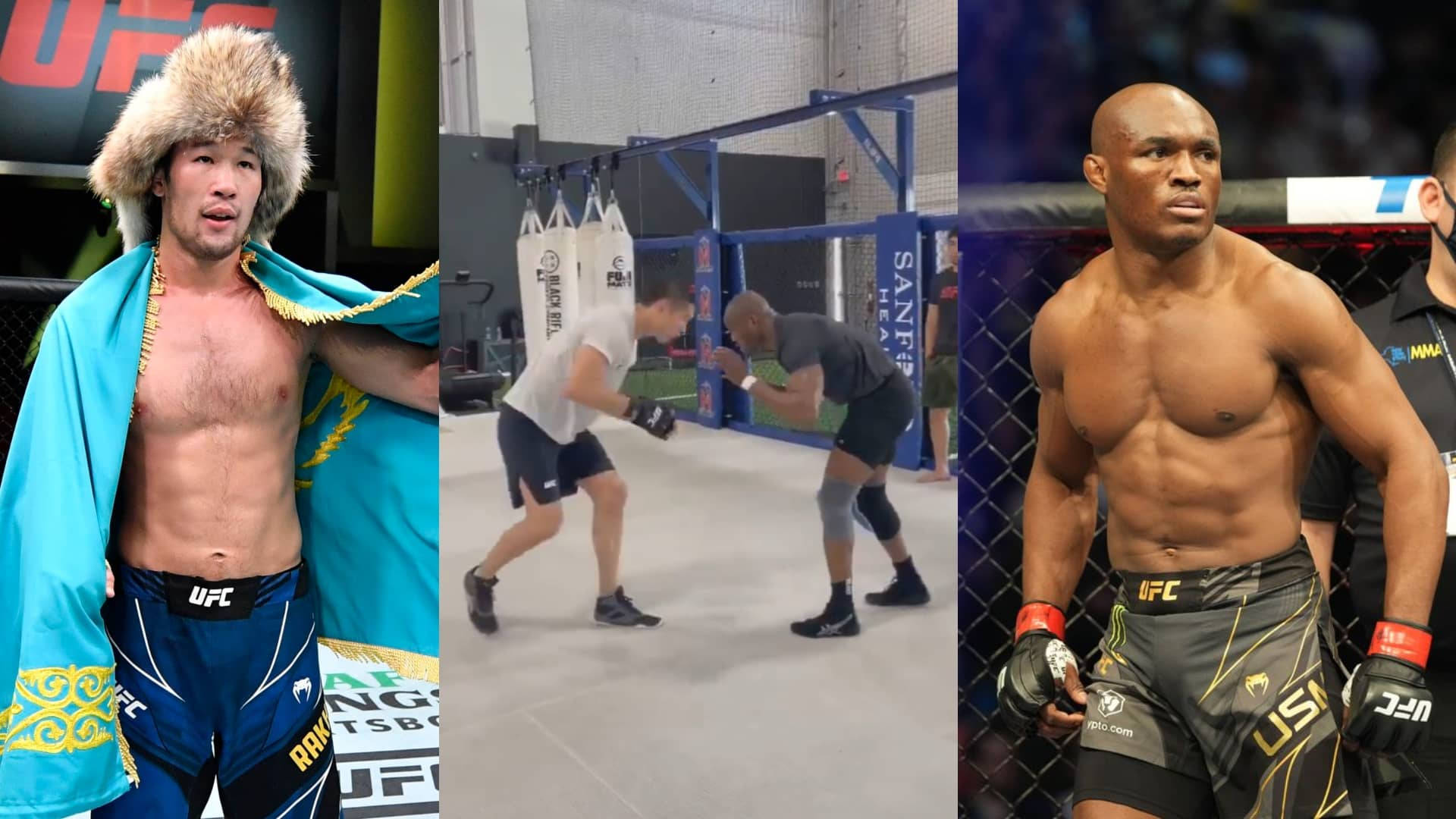 Kamaru Usman Shavkat Rakhmonov Side-by-side Background