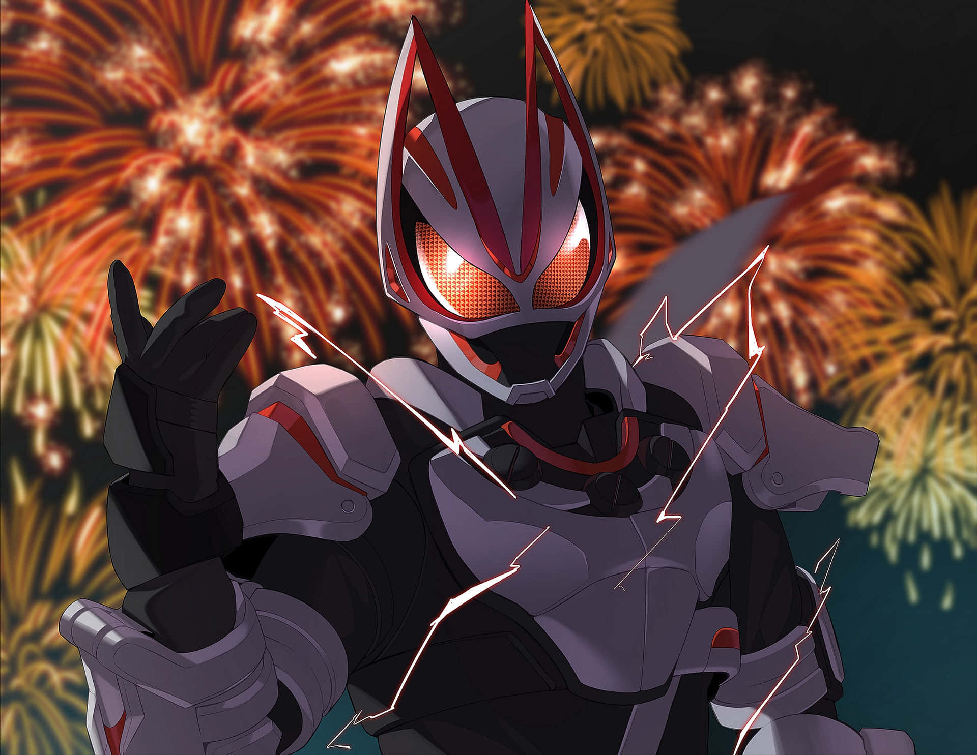 Kamen Rider Fireworks Display Background