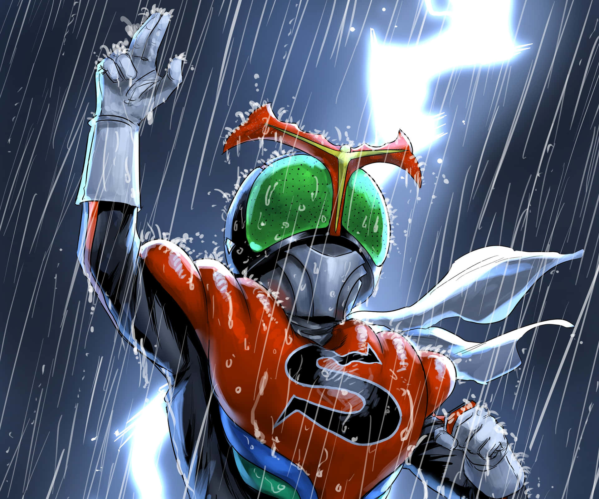 Kamen Riderin Rain Background