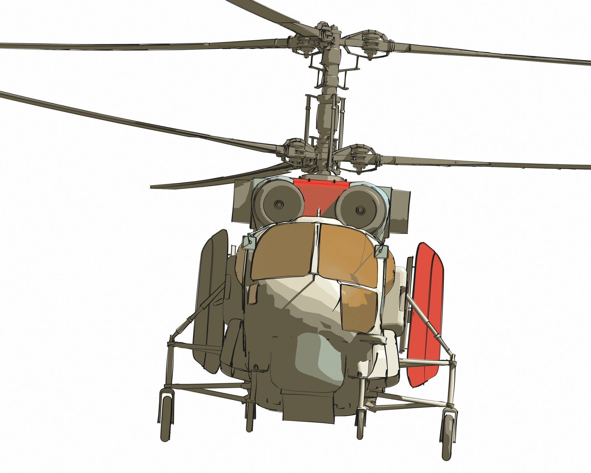 Kamov Ka-52 Helicopter 4k