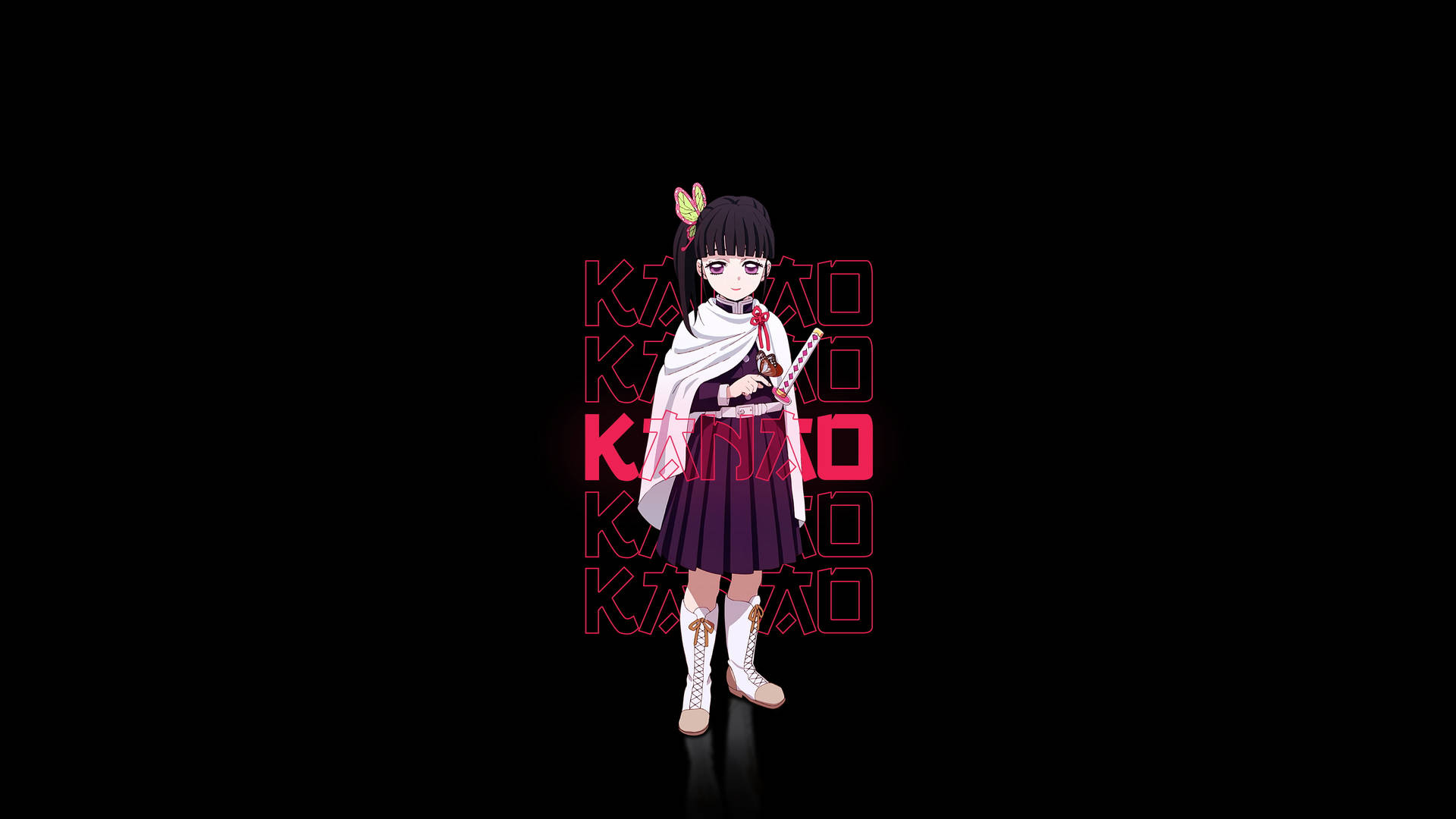 Kanao Tsuyuri Black Background