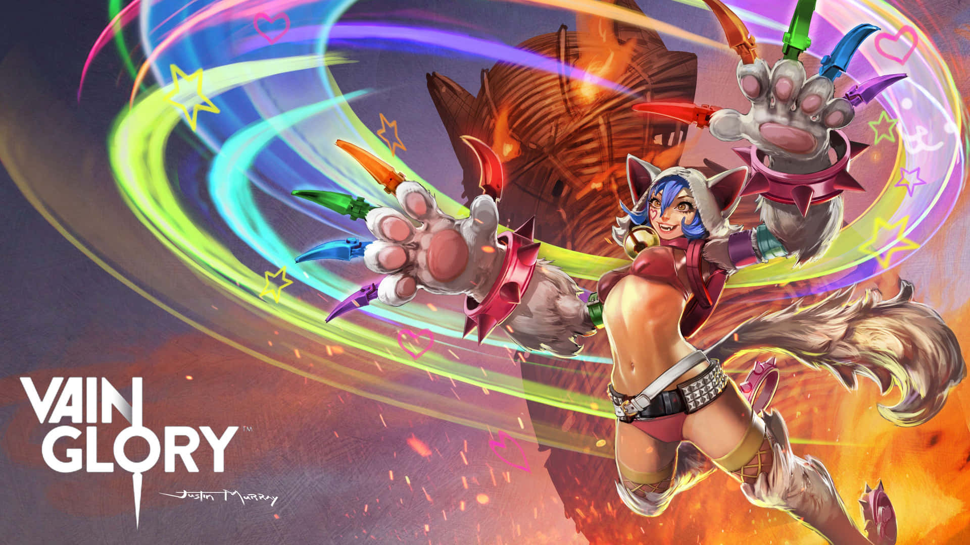 Kandi Twirl Skin Of Koshka From Vain Glory Background