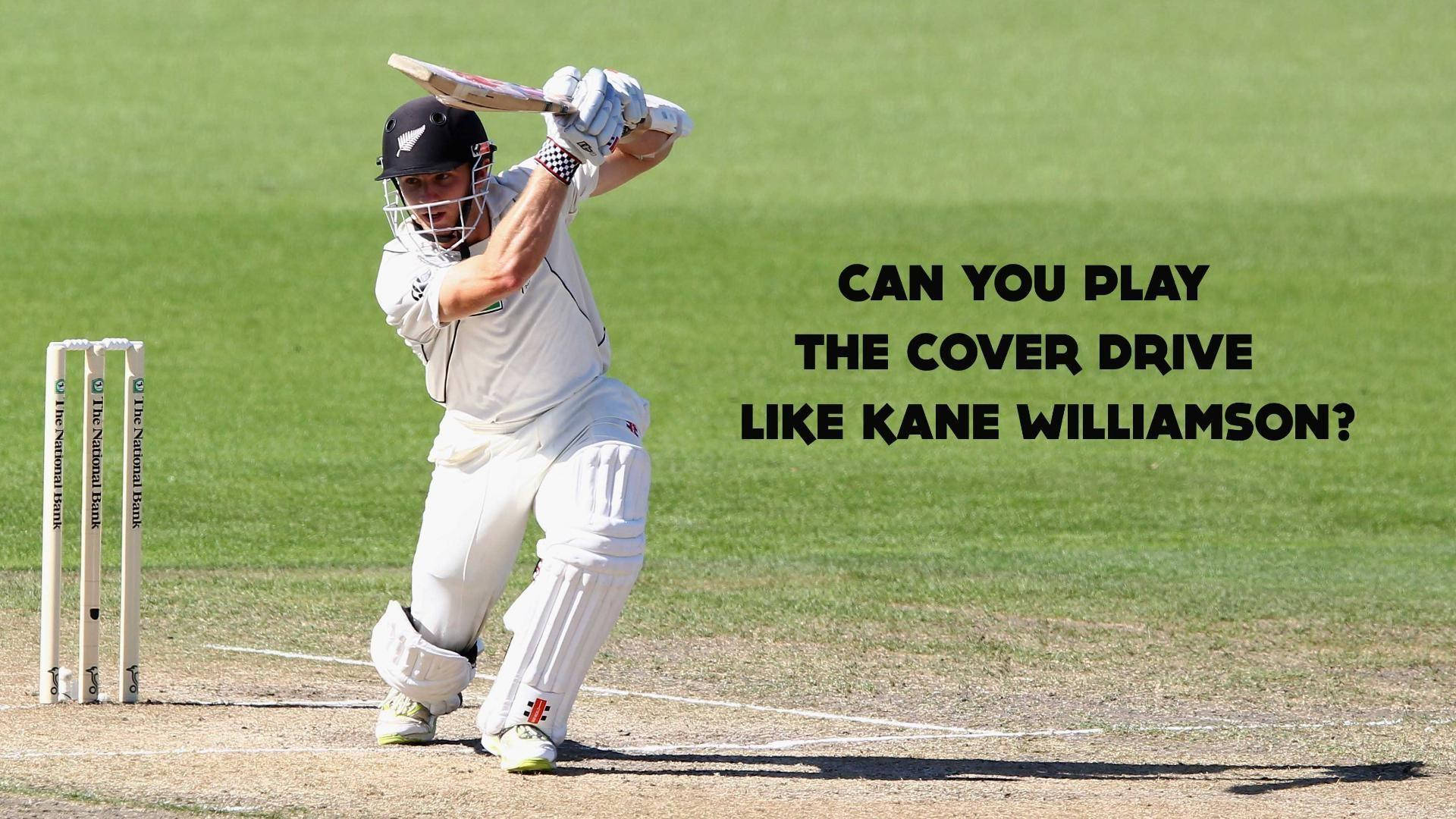 Kane Williamson Cover Drive Background