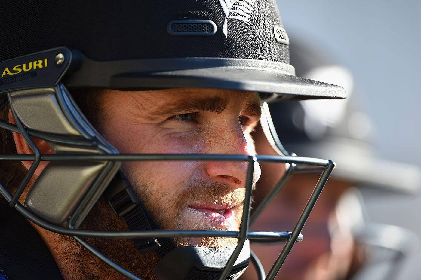 Kane Williamson With Head Gear Background