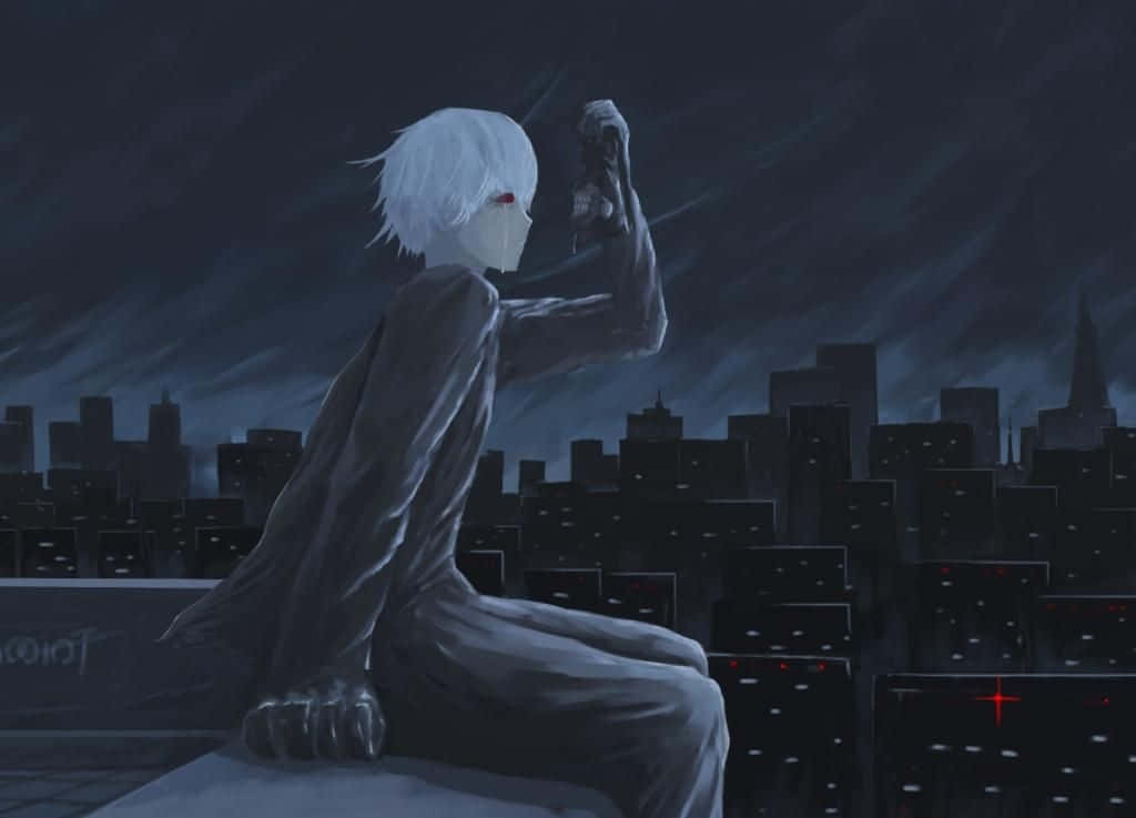 Kaneki Sad And Dark Desktop Landscape Background