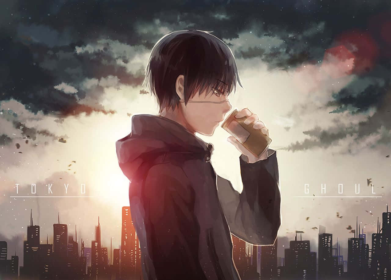 Kaneki Sad Anime Desktop Background
