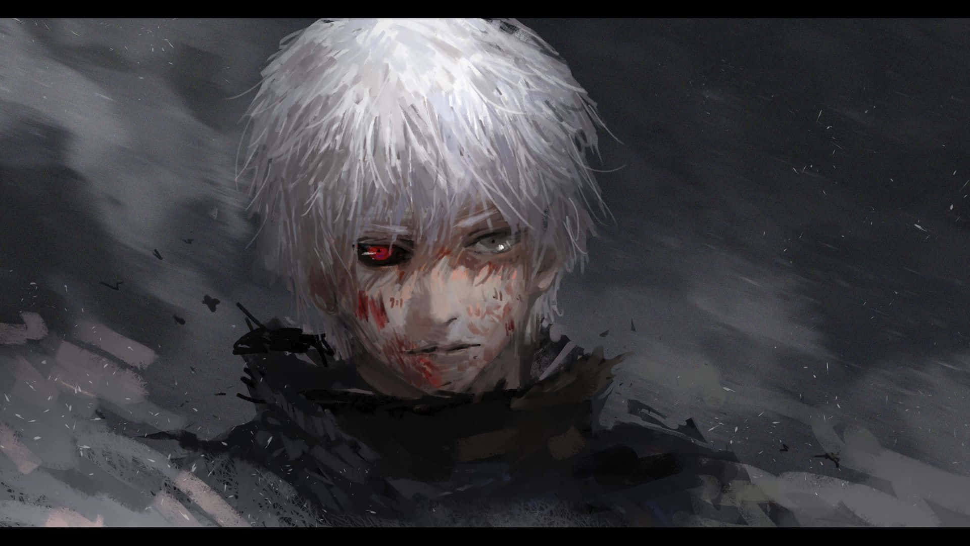 Kaneki Sad Anime Face Desktop Background