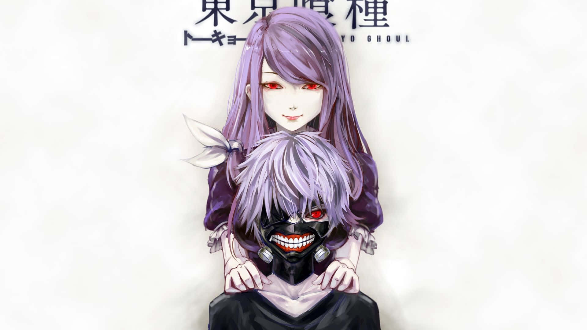 Kaneki Sad Anime Tokyo Ghoul Form And Rize Background