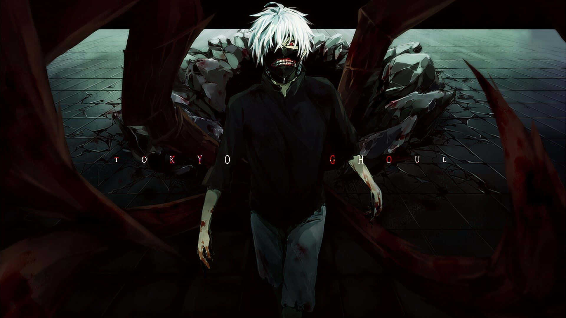 Kaneki Sad Dark Ghoul Form Background