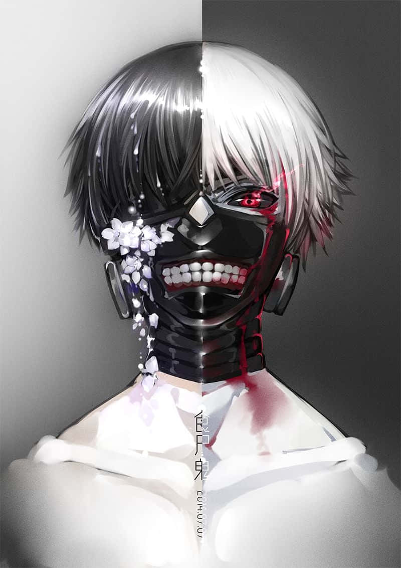 Kaneki Sad Digital Artwork Background