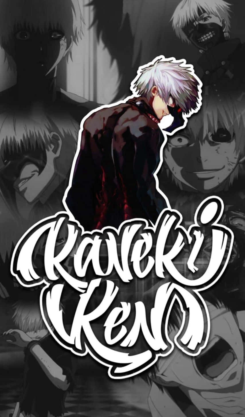 Kaneki Sad Fan Artwork In Black Background