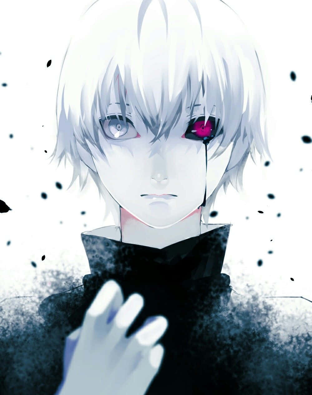 Kaneki Sad With Bloody Eyes Background
