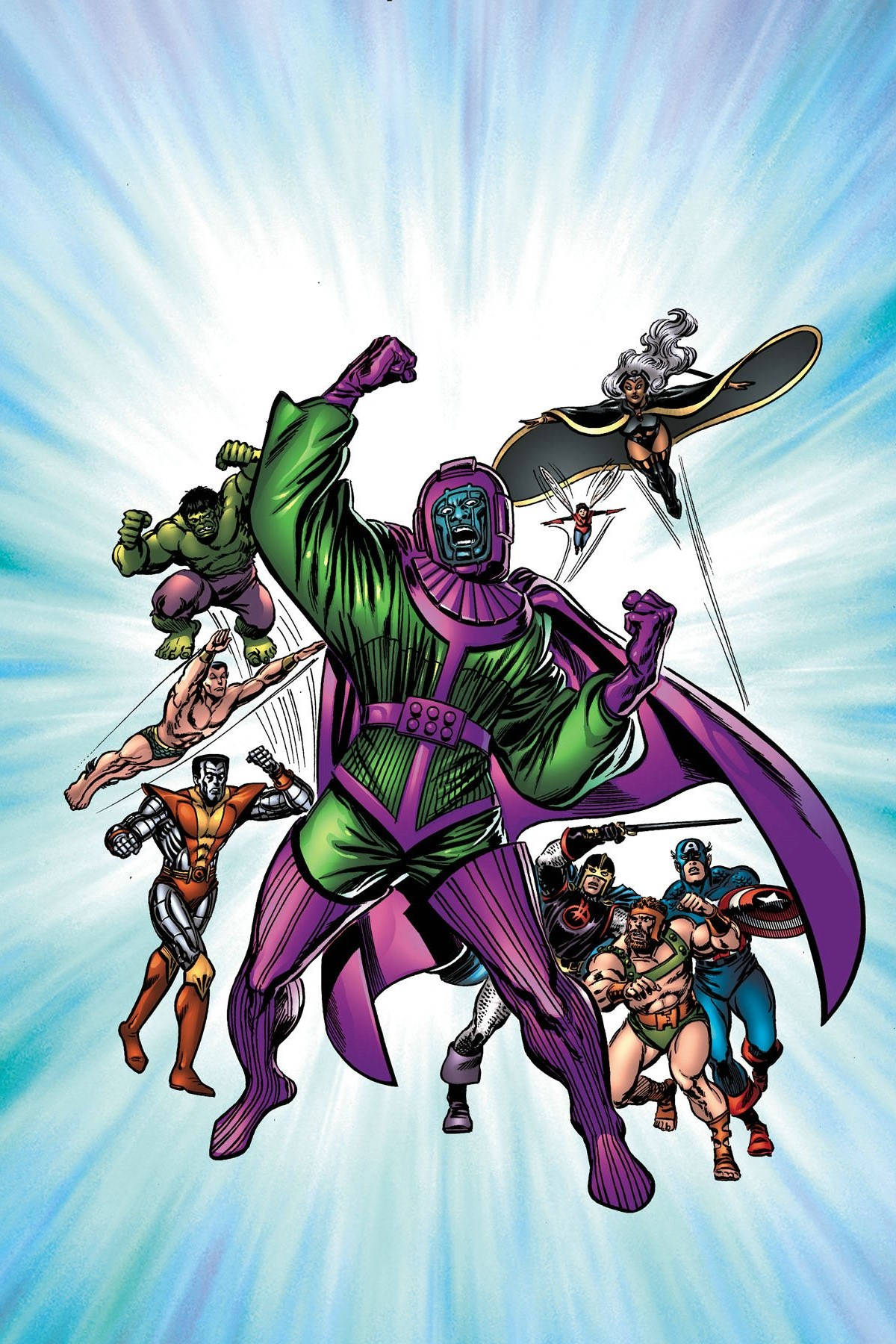 Kang The Conqueror And The Avengers Background