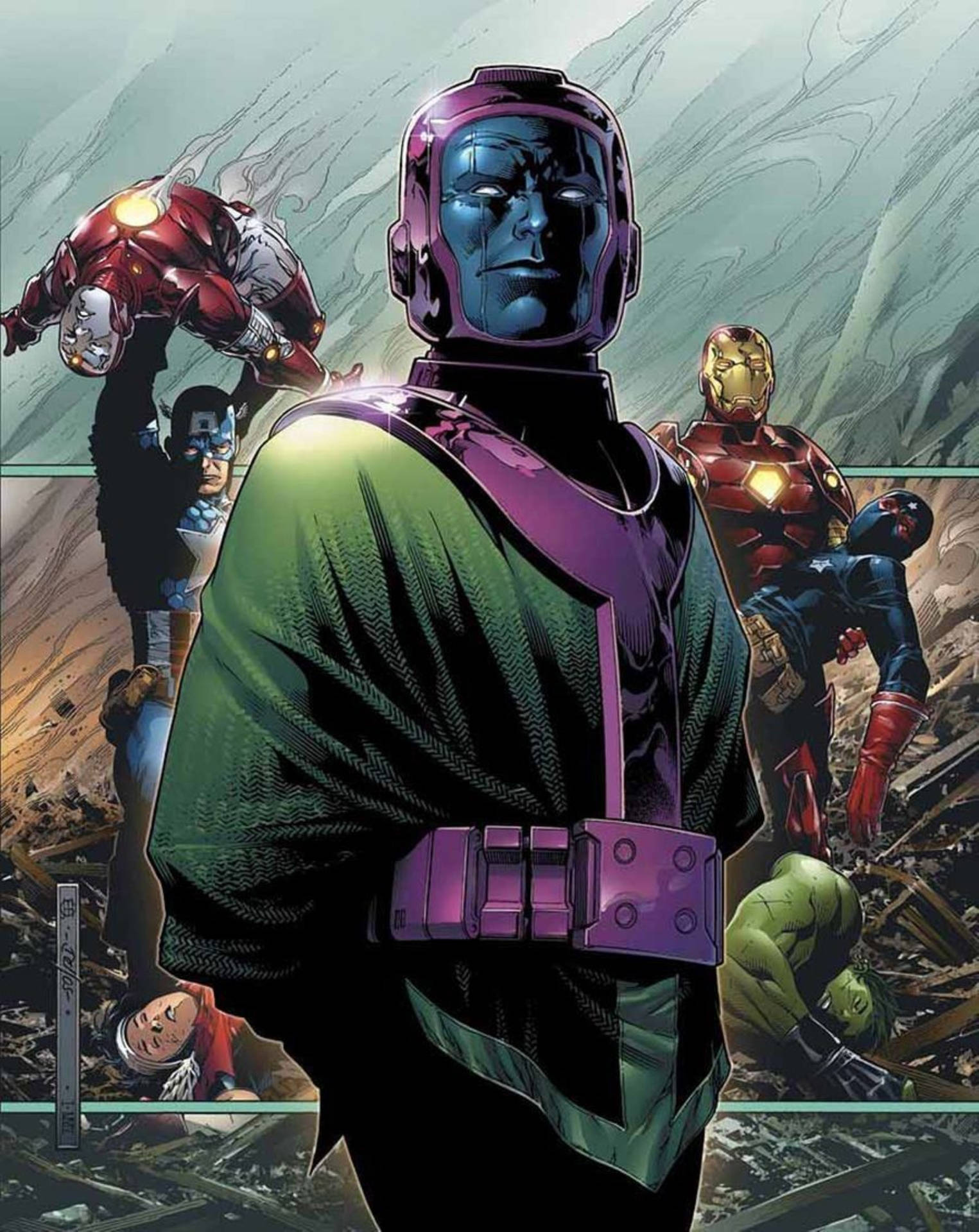 Kang The Conqueror Kills Avengers Background