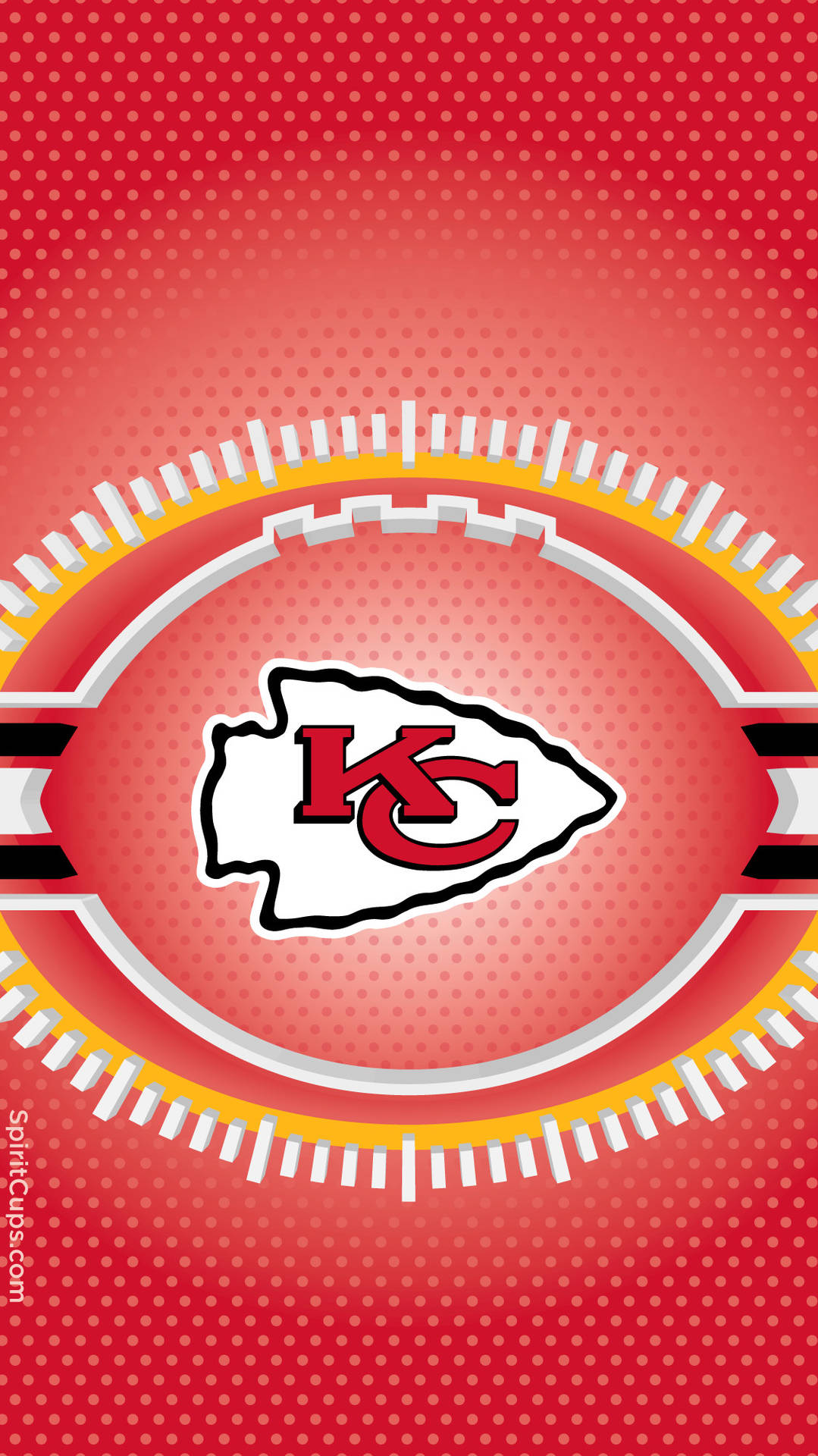 Kansas Chiefs Logo On A Red Background Background