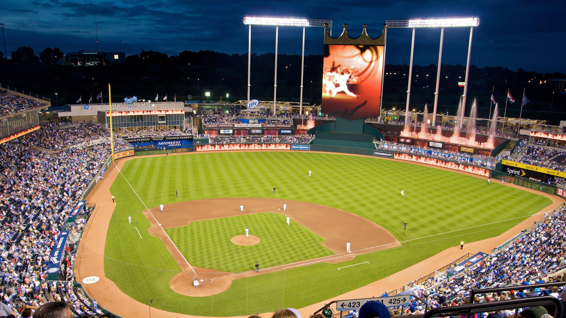 Kansas City Baseball Stadium Background