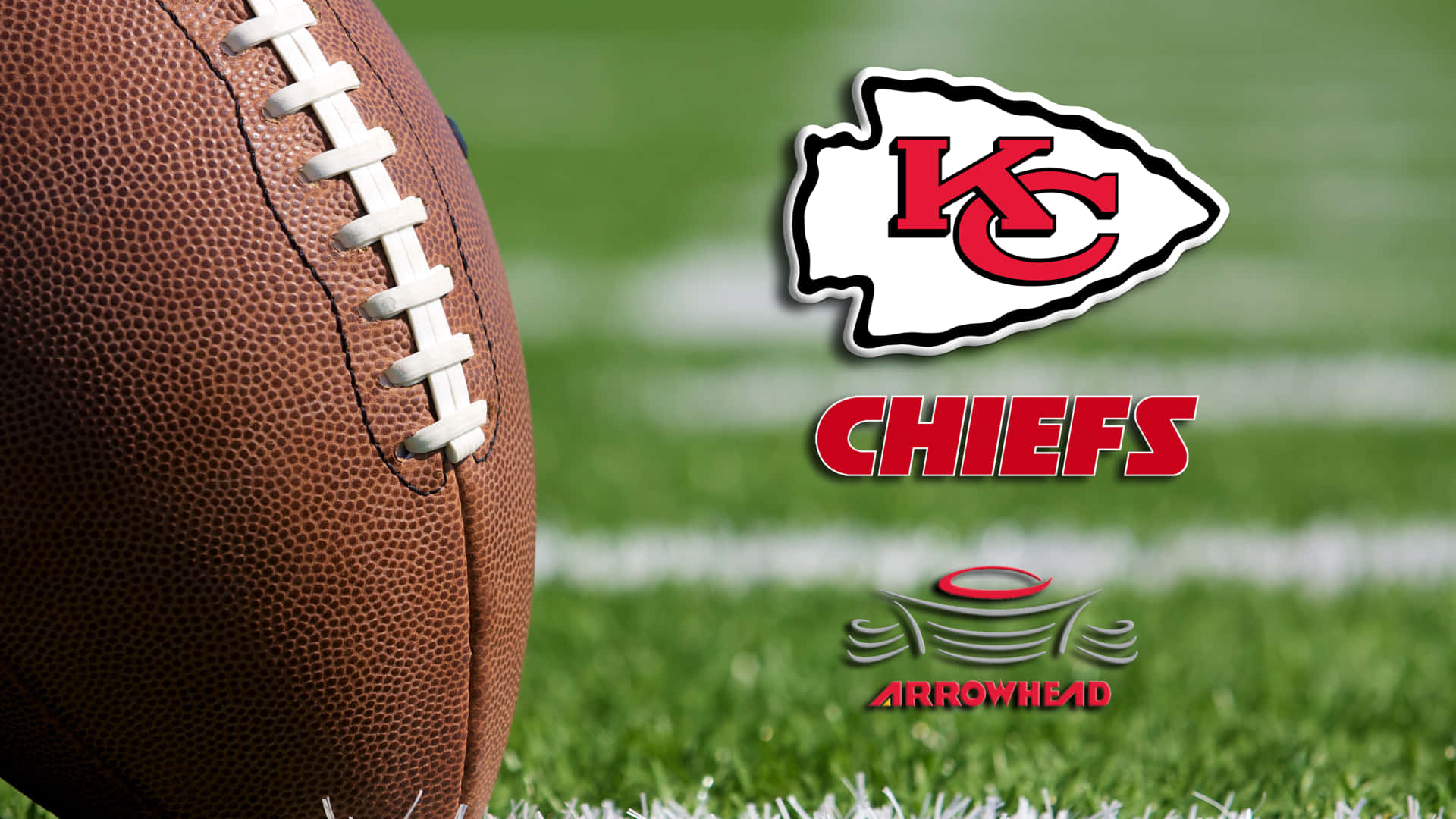 Kansas City Chiefs 4k Ball And Logo Background