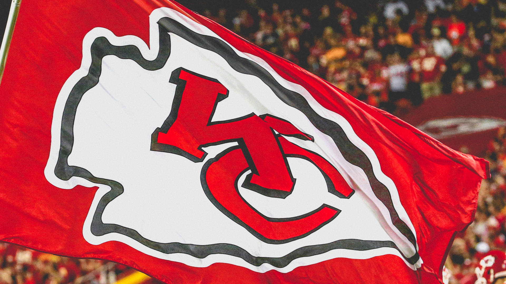 Kansas City Chiefs Logo Flag Background