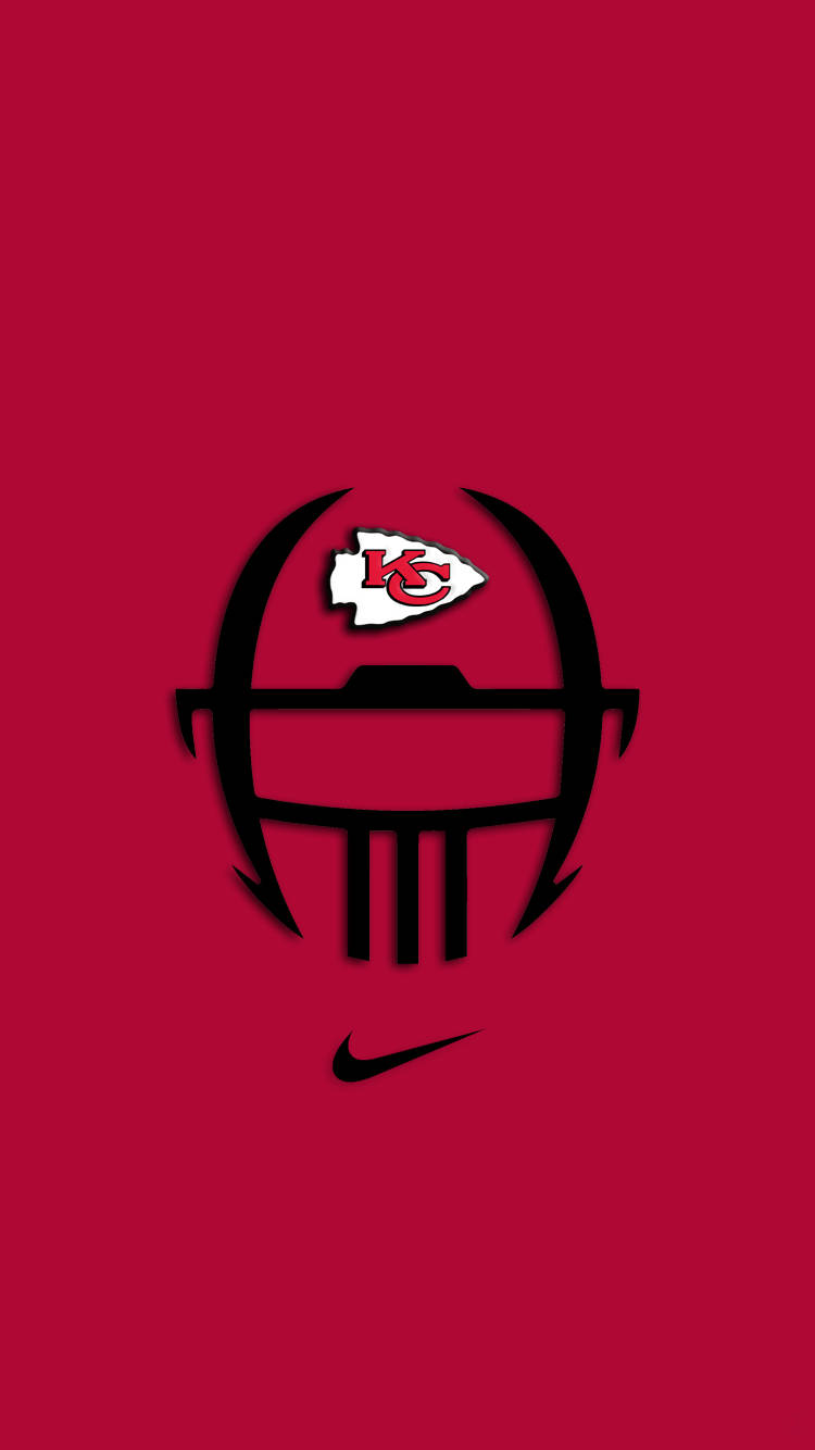 Kansas City Chiefs Logo Helmet Simple Background