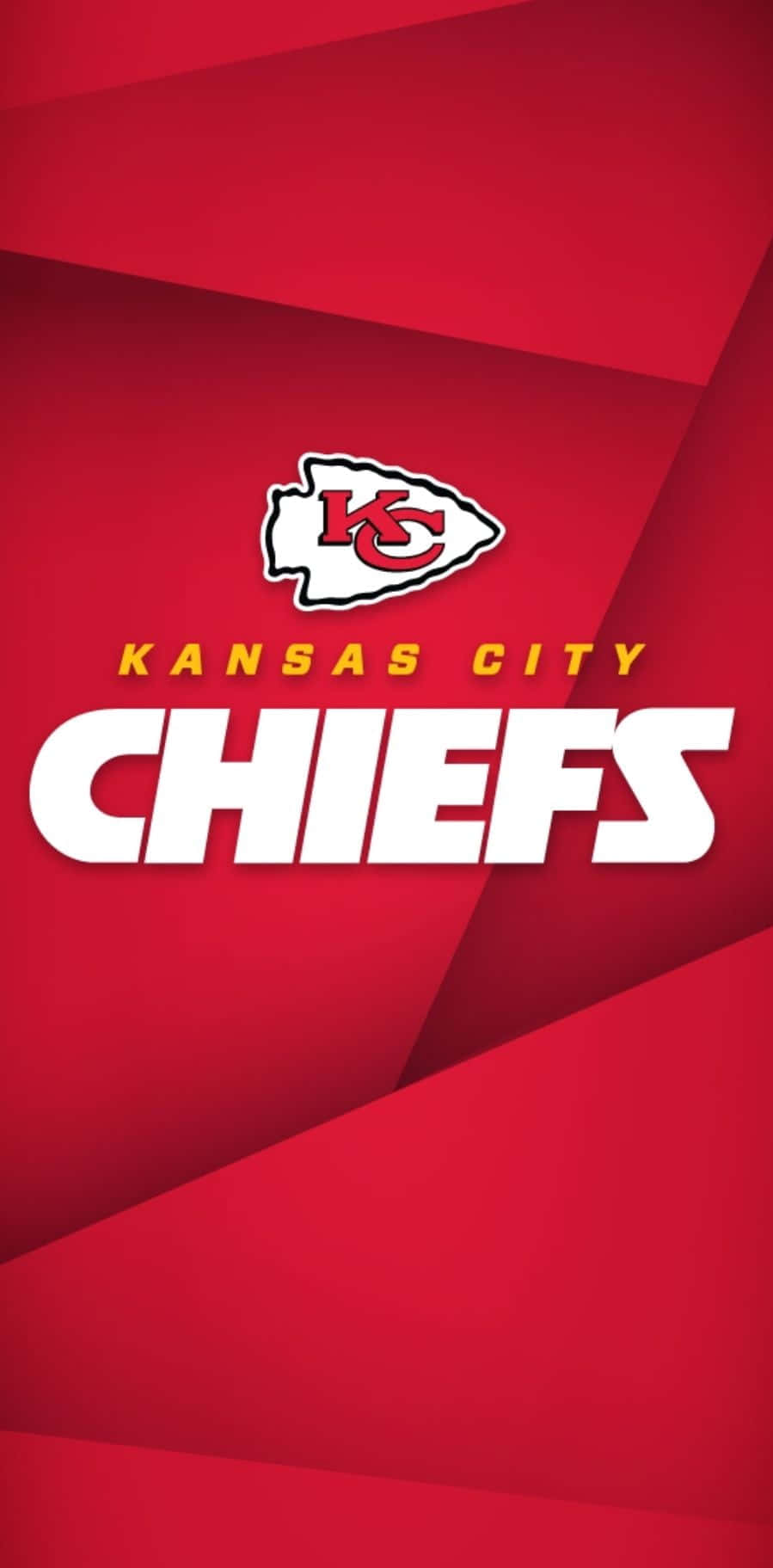 Kansas City Chiefs Logo On A Red Background Background