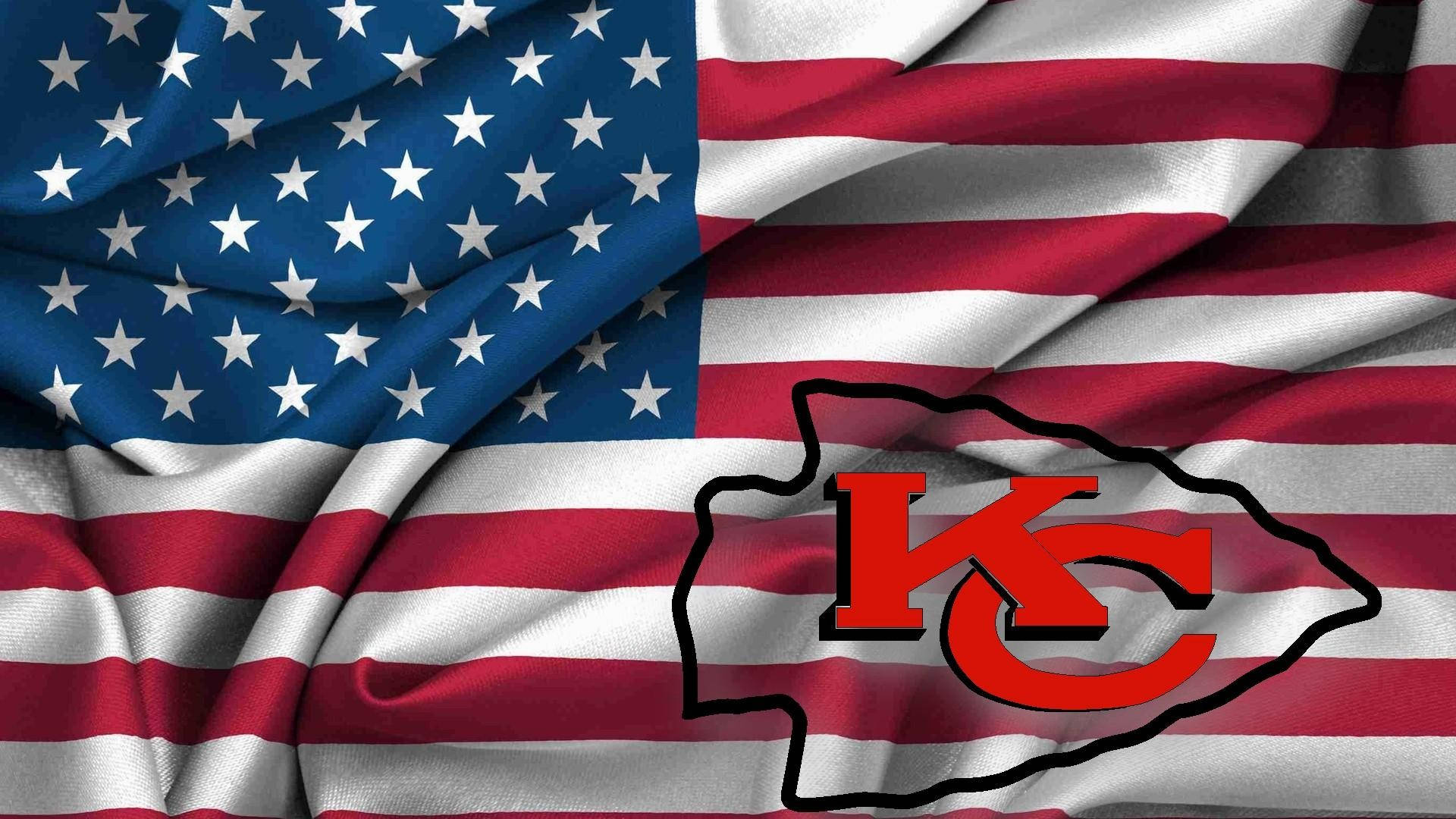 Kansas City Chiefs Logo On Flag