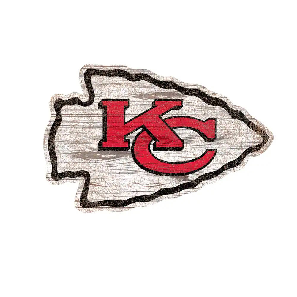 Kansas City Chiefs Logo Wooden Arrow Background