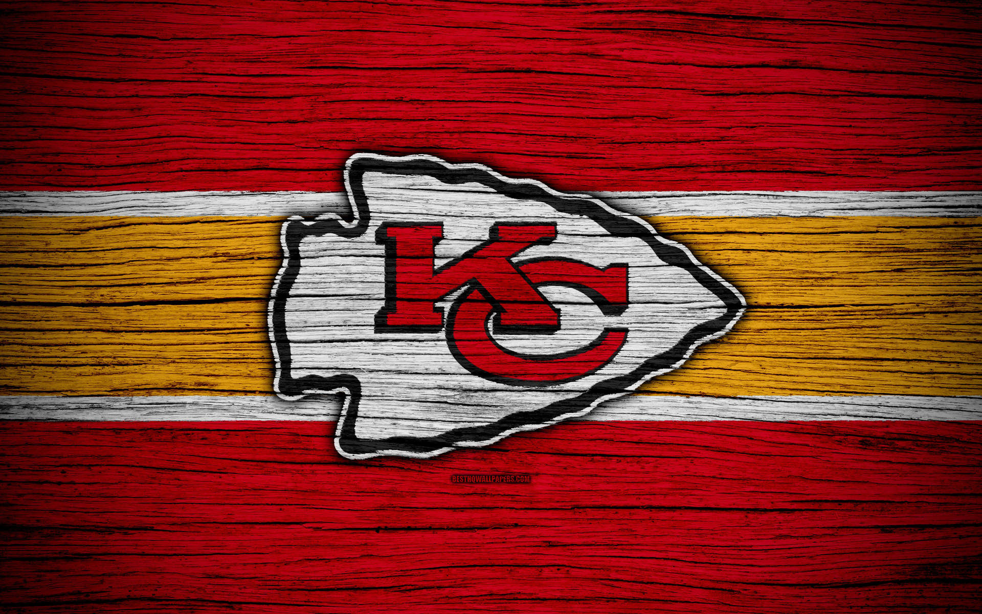 Kansas City Chiefs Tricolored Background