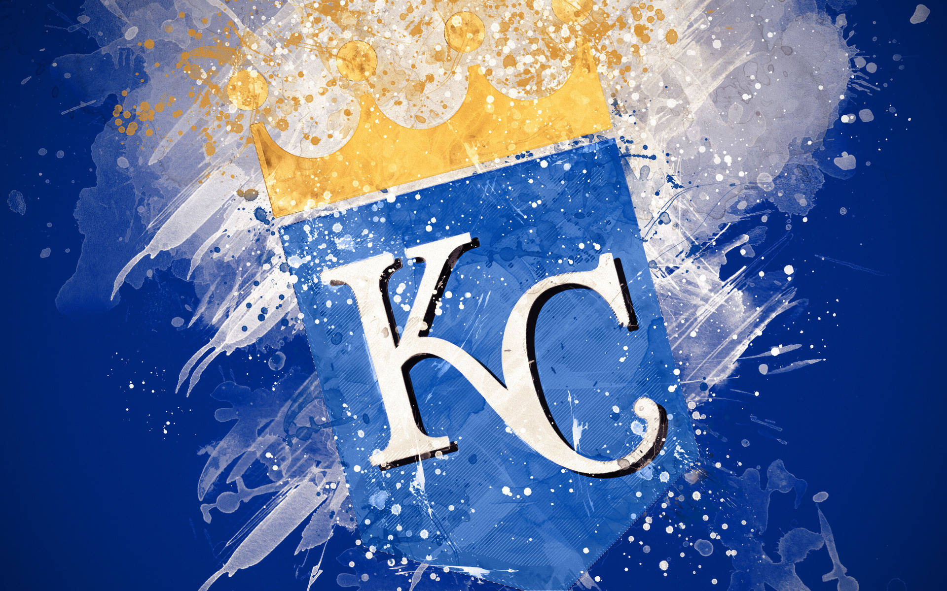 Kansas City Royals Abstract Art Background