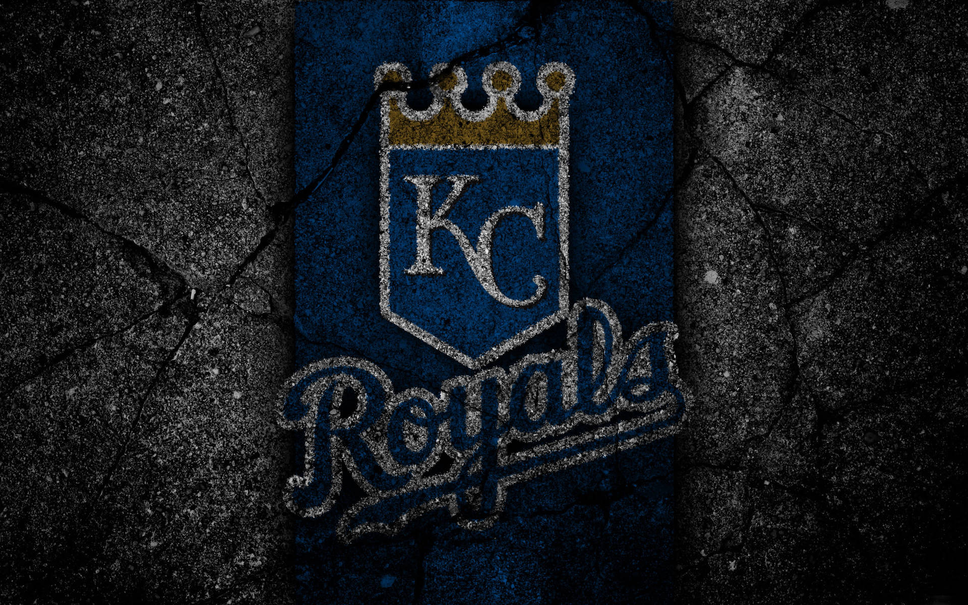 Kansas City Royals Logo Stone Art Background