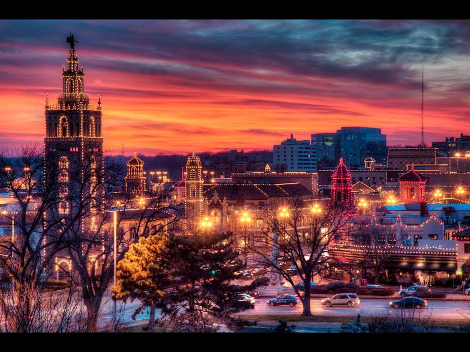 Kansas City Winter Background