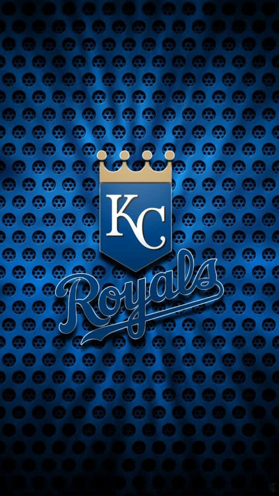 Kansas Royals Logo On A Blue Background