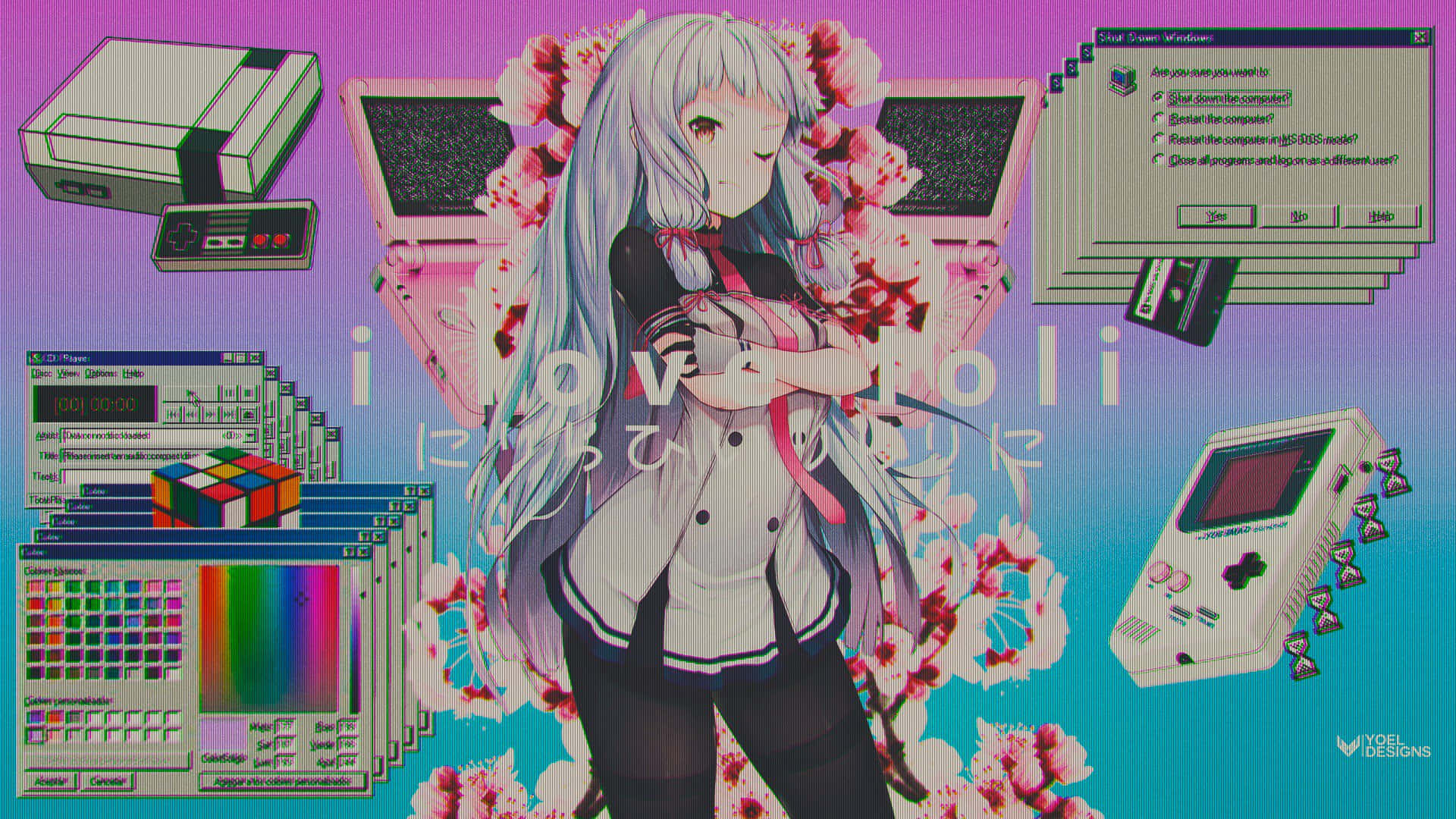 Kantai Collection Vaporwave Anime