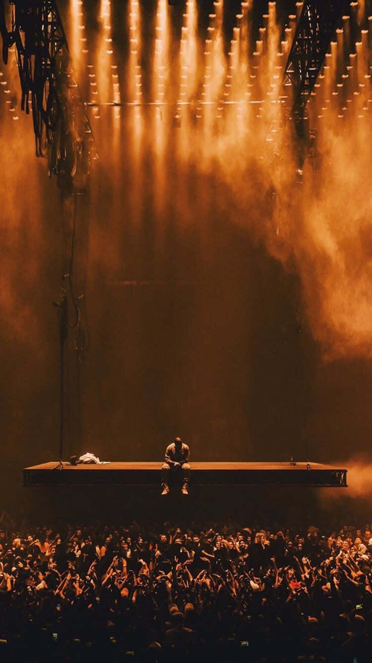 Kanye Embraces Technology With His Signature Iphone
