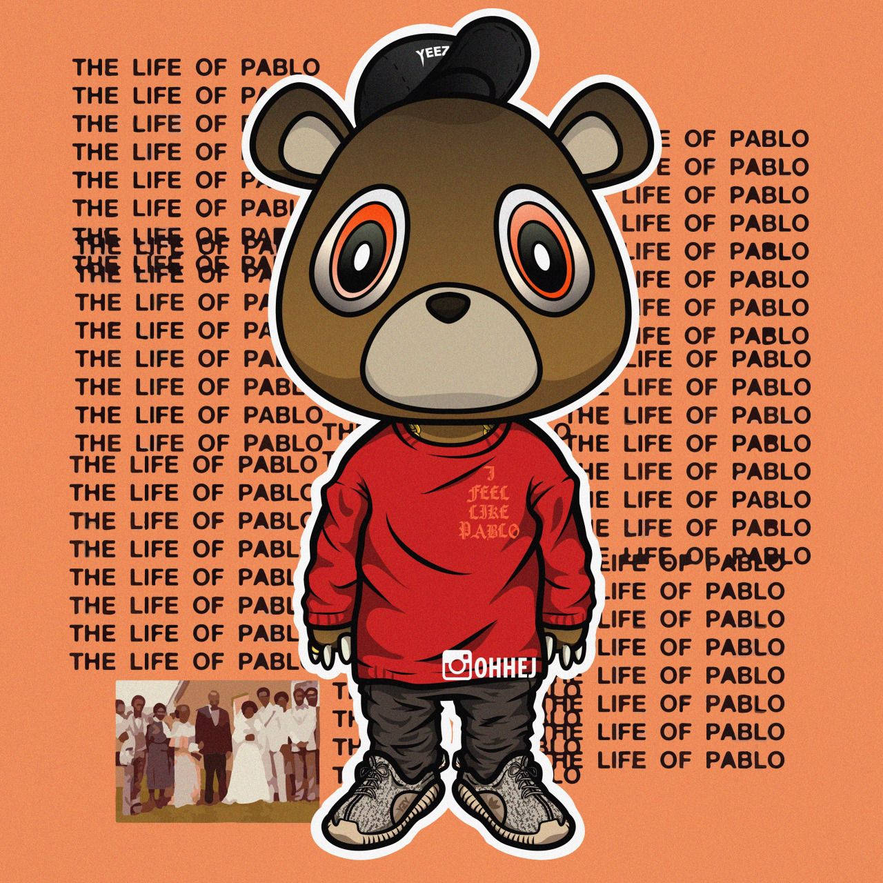 Kanye West Album Cover Life Of Pablo Background