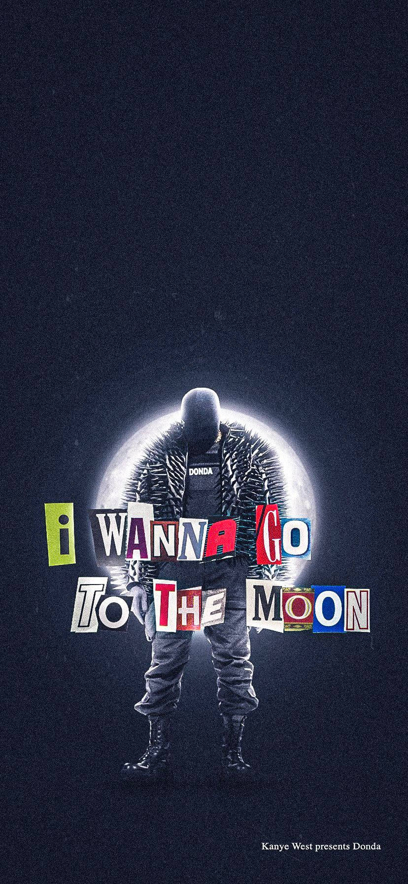 Kanye West Album Cover Moon Background