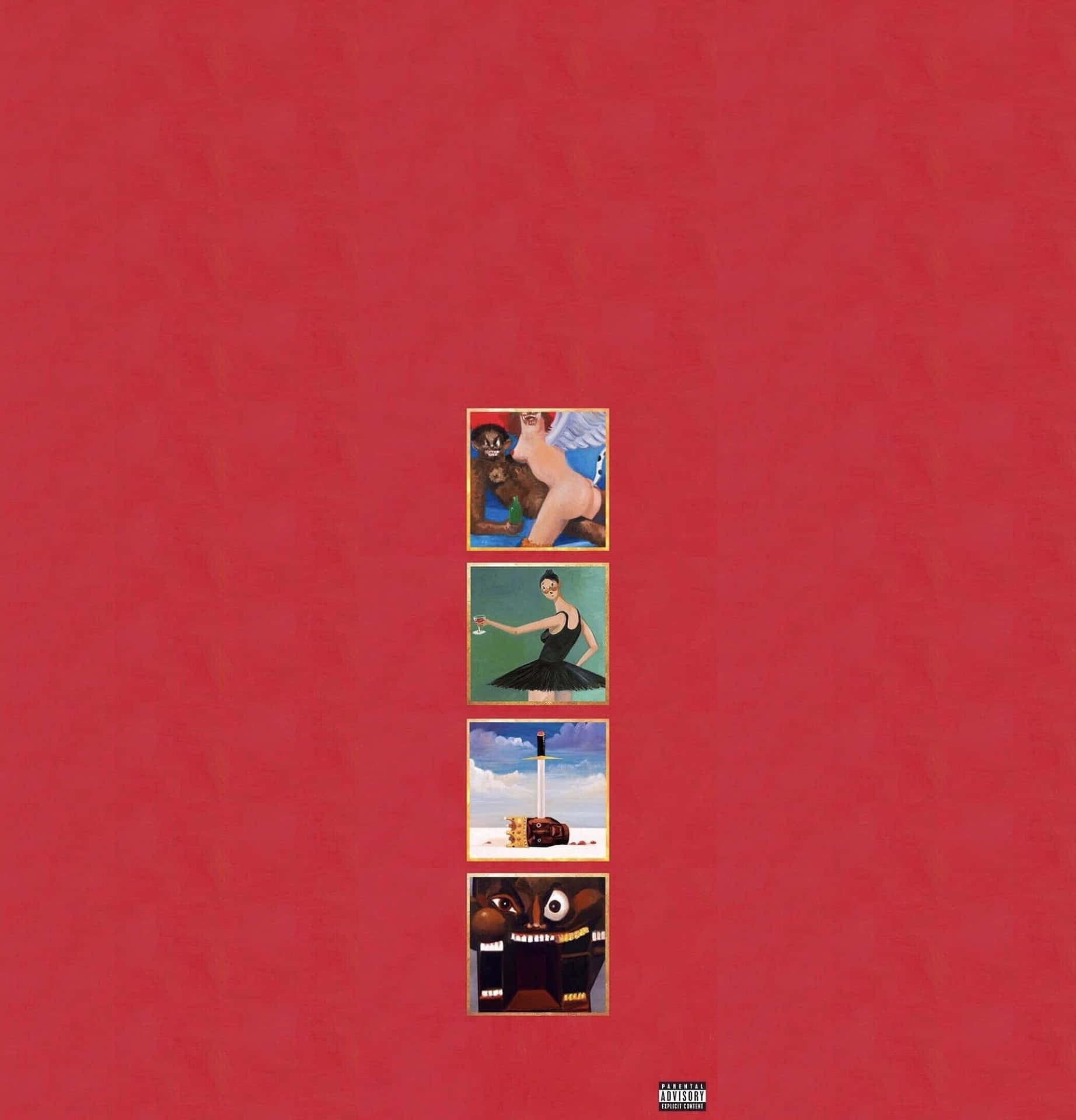 Kanye West Explicit Album Art Background