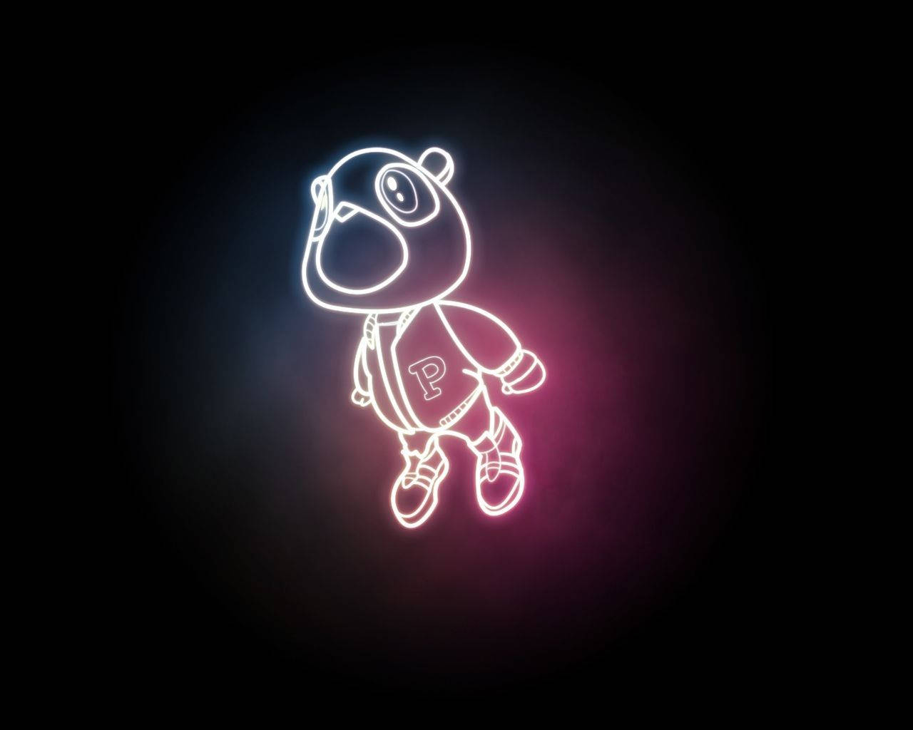 Kanye West Pablo Bear Neon Light
