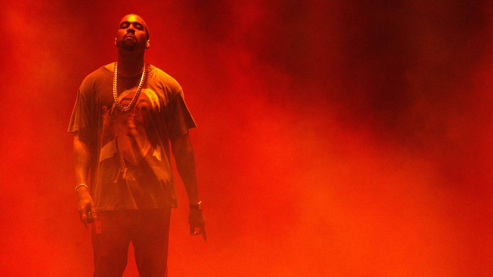 Kanye West Performing At Saint Pablo Tour Background