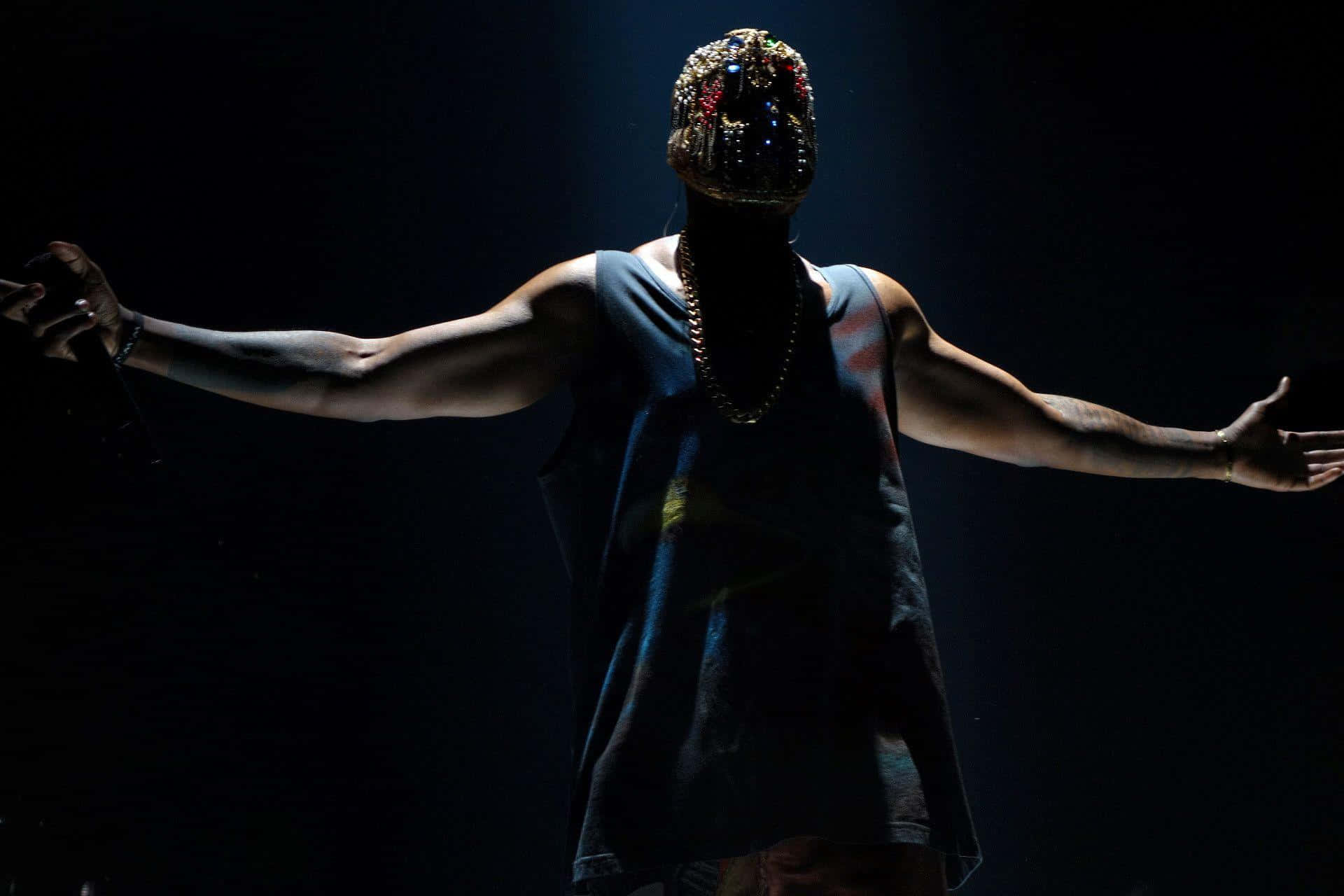 Kanye West Preparing For The Yeezus Tour Background