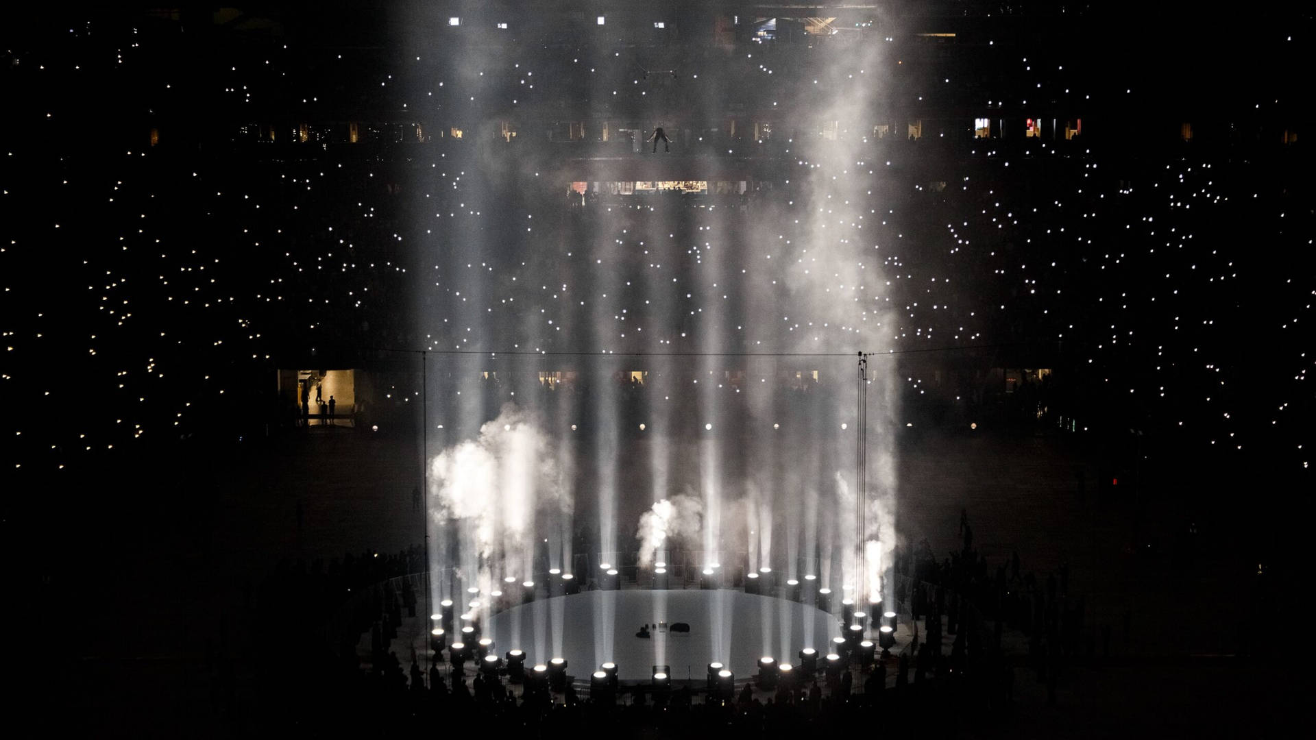 Kanye West Rocks An All Black Look In Support Of His Late Mother, Donda. Background