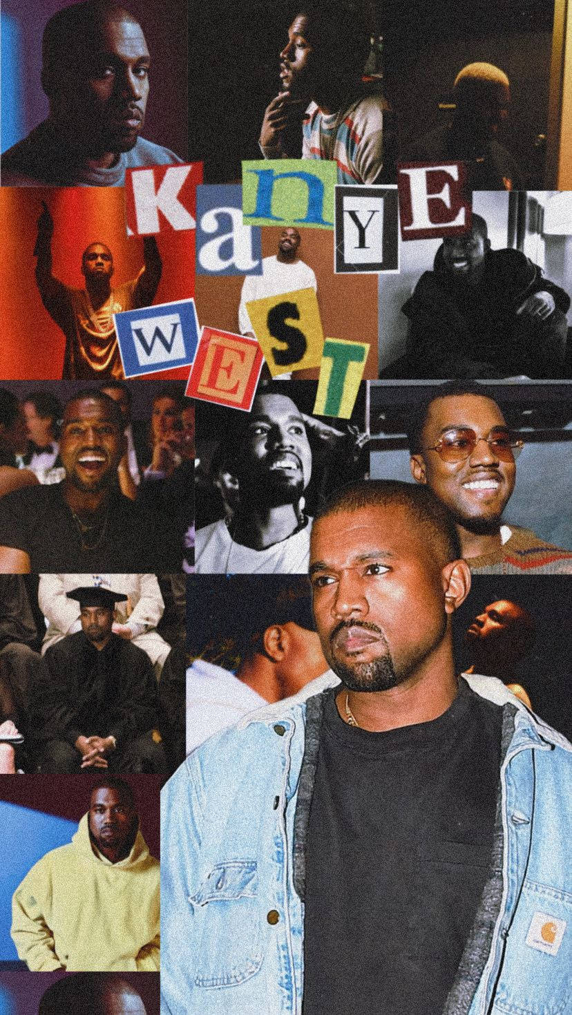 Kanye West's Classic Album Cover For 'the College Dropout' Background