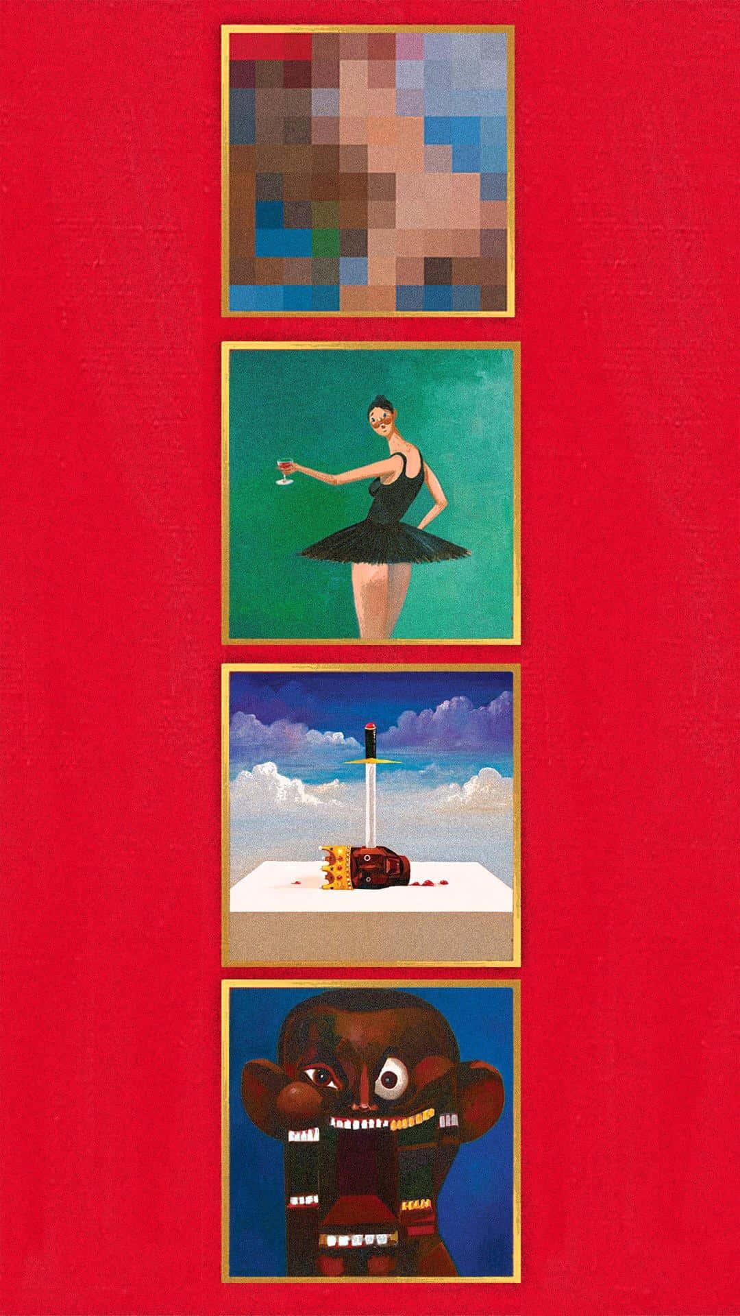 Kanye West's My Beautiful Dark Twisted Fantasy Background